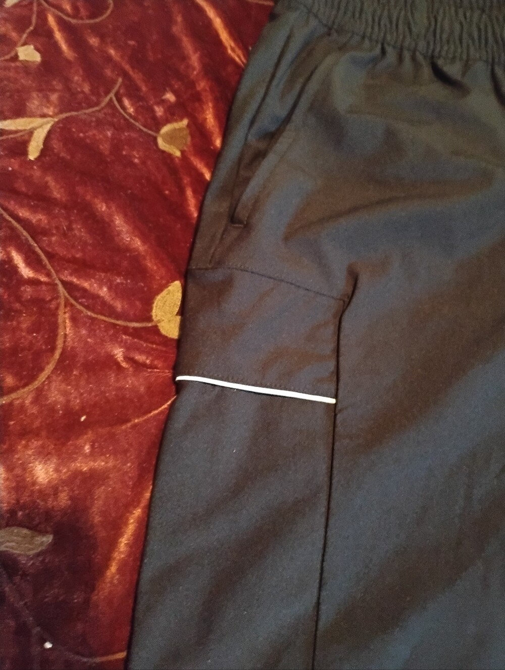 Quiksilver Men’s Black Track Pants - Size Large/Grand - NWOT Reflective Details - Picture 10 of 11